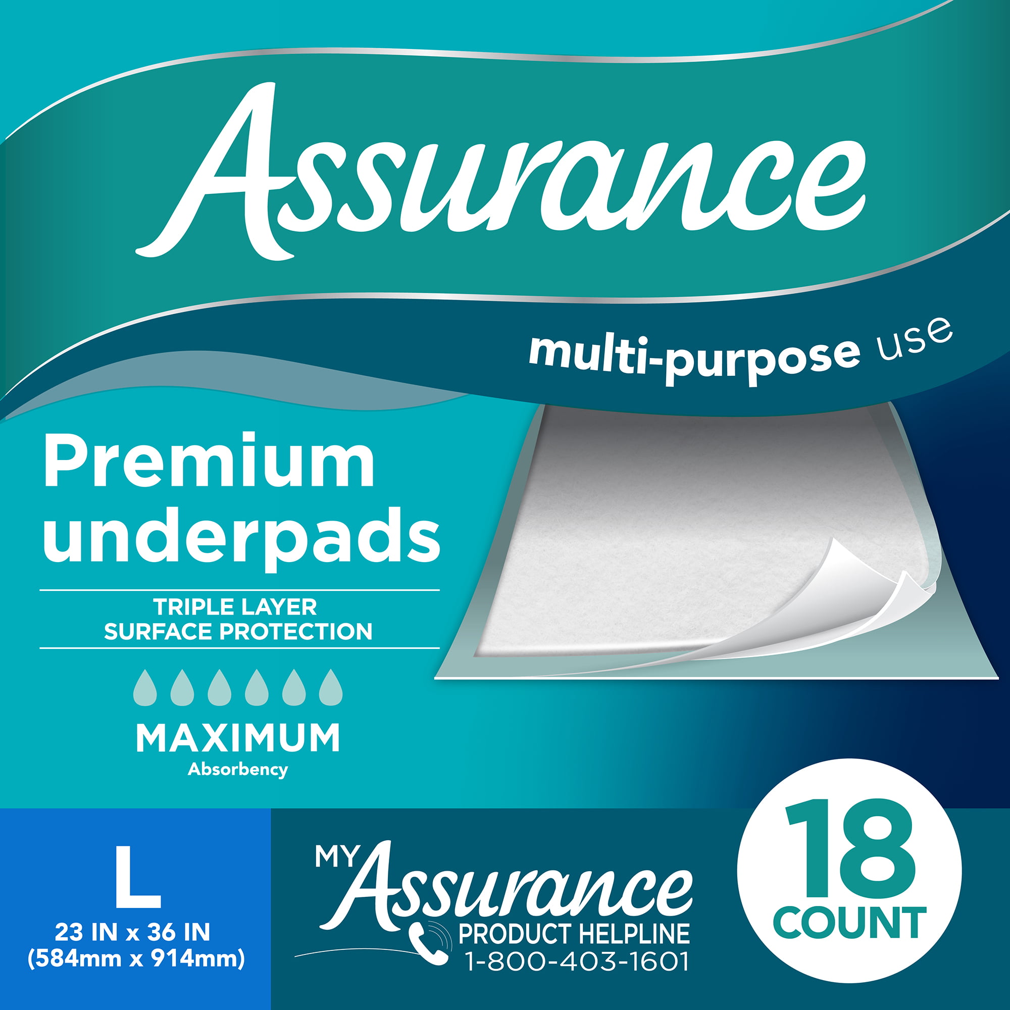 Assurance Men's Incontinence Underwear, L/XL, Maximum Absorbency (19 Count)  